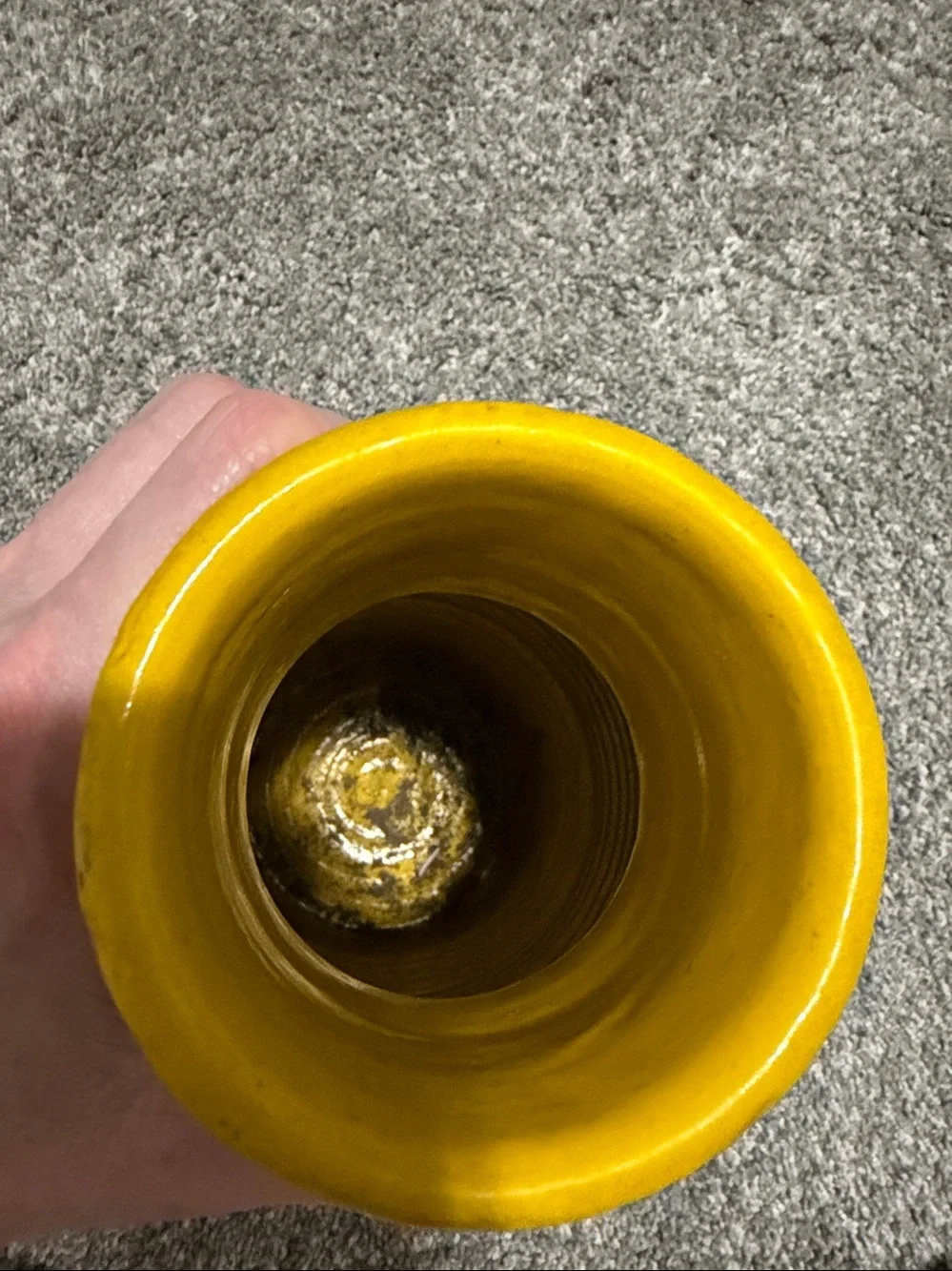 Vintage Rosenthal Netter Vase Made in Italy MCM 1960’s? Orange Yellow Flowers
